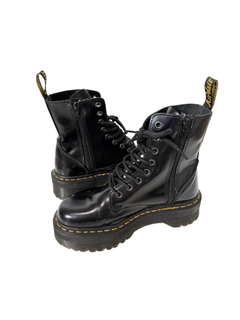 Dr. Martens Women’s Jadon Smooth Leather Goth Punk Combat Platform Boots Size 6